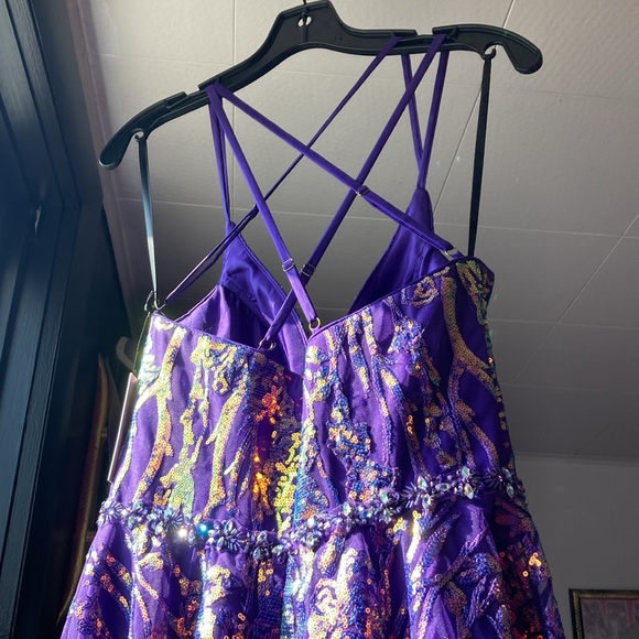NWT ALYCE PARIS Dress Size 6 bright purple - Picture 13 of 17